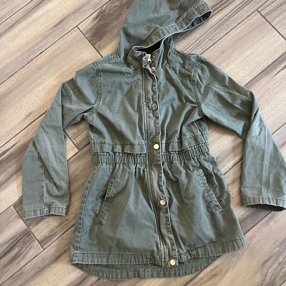 C&C California Olive Hooded Raincoat for Kids